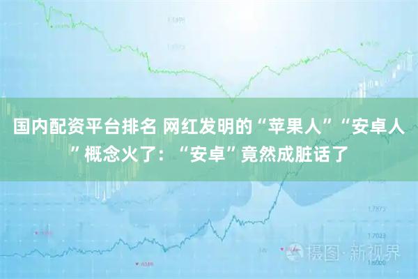 国内配资平台排名 网红发明的“苹果人”“安卓人”概念火了：“安卓”竟然成脏话了